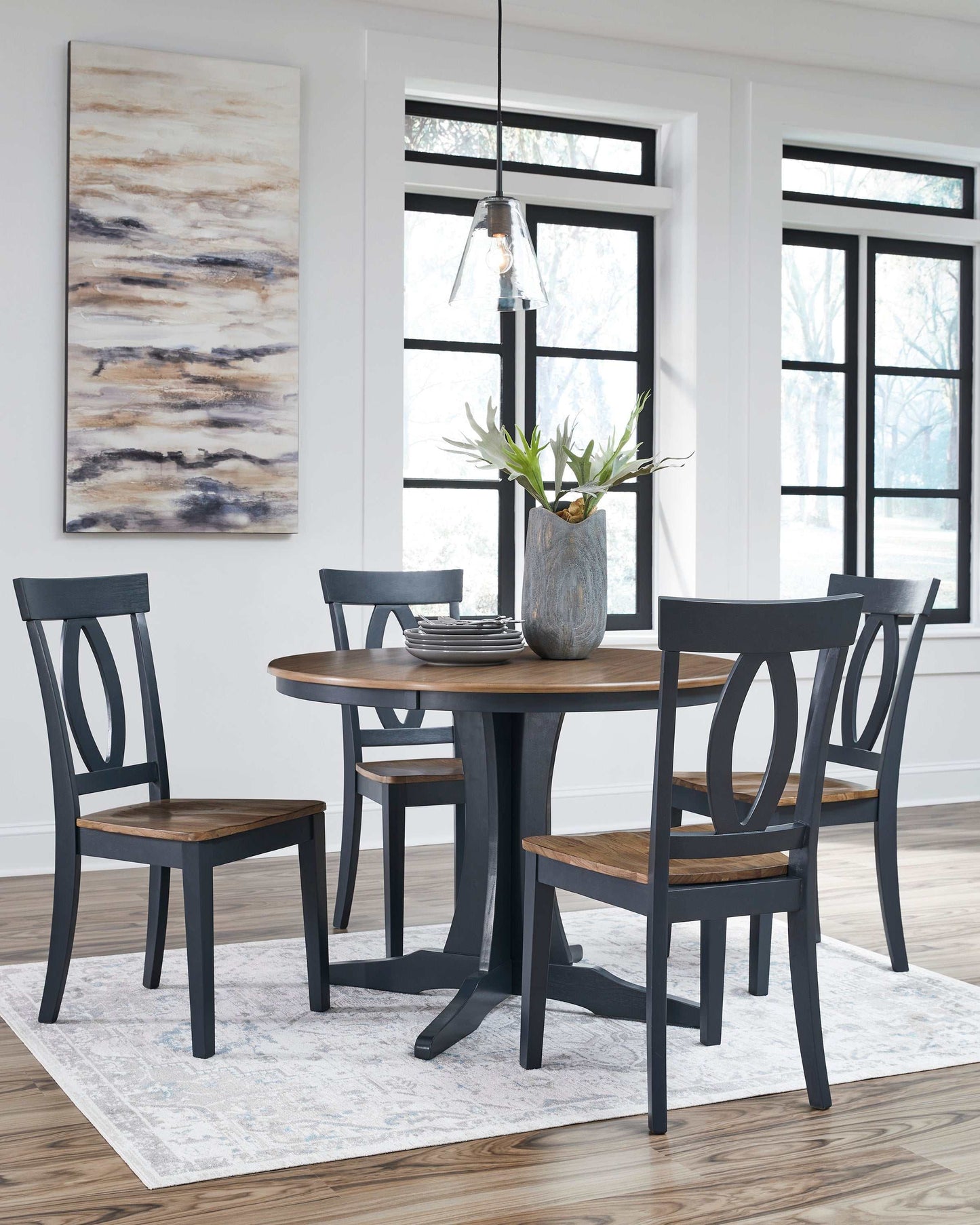 Landocken Brown/Blue Dining Table