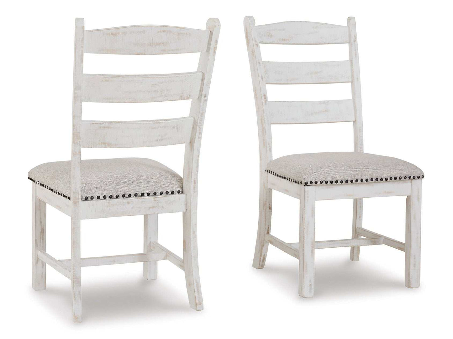 Valebeck Beige & White Dining Side Chair (Set of 2)