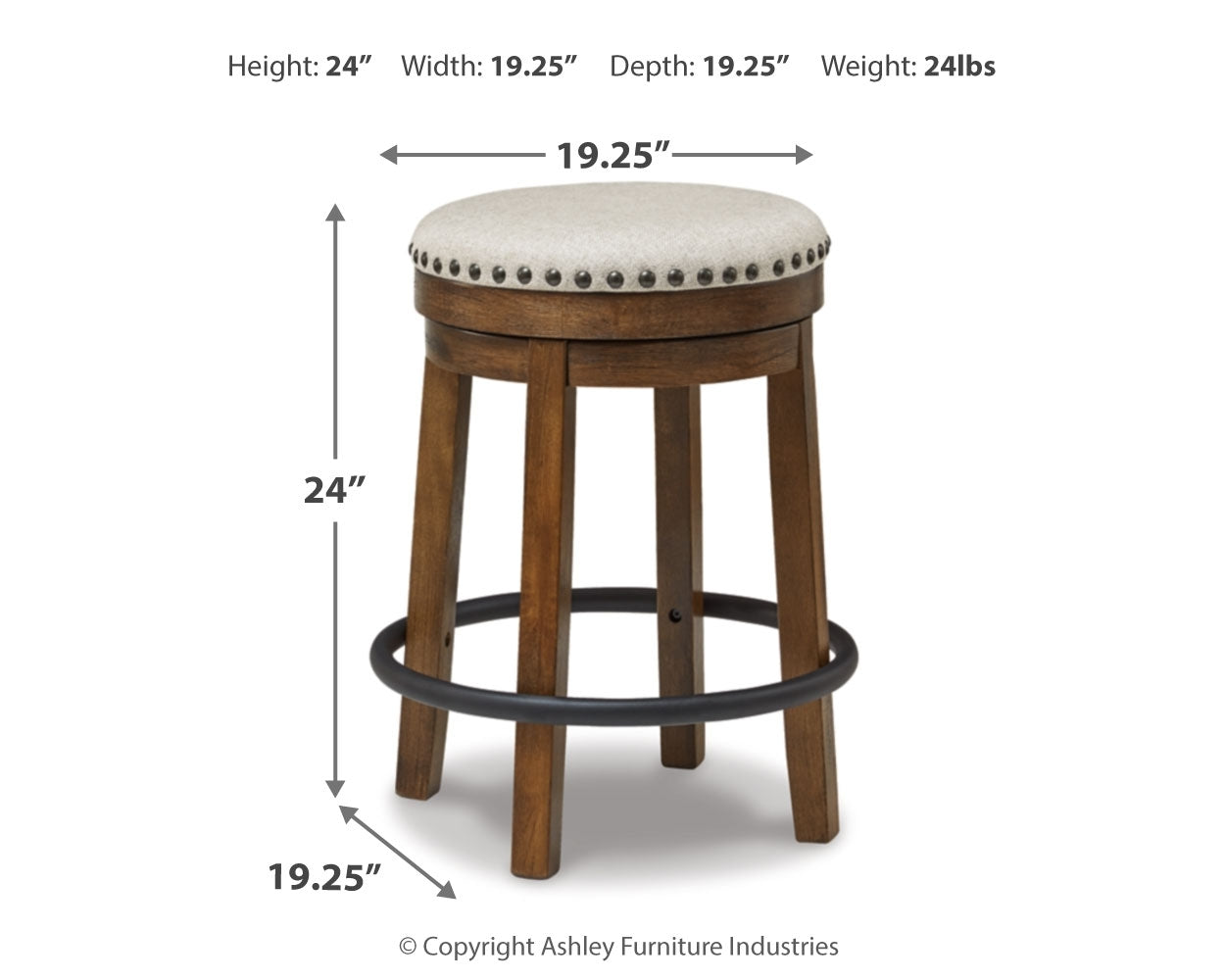 Valebeck Multi Counter Height Table and 4 Stools