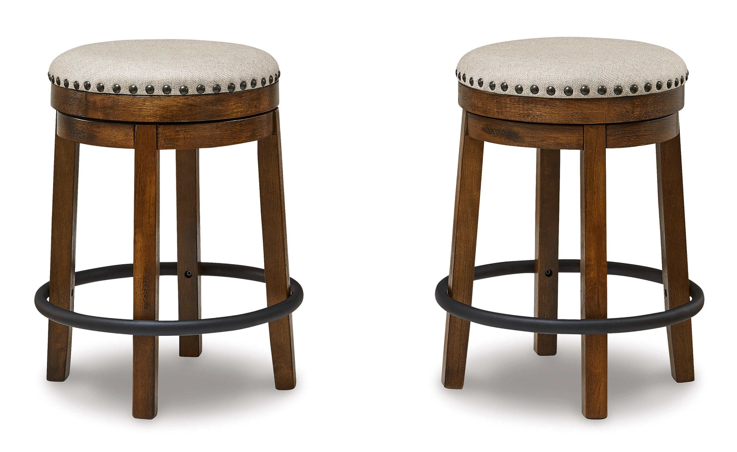 Valebeck Brown & Black Counter Height Stool