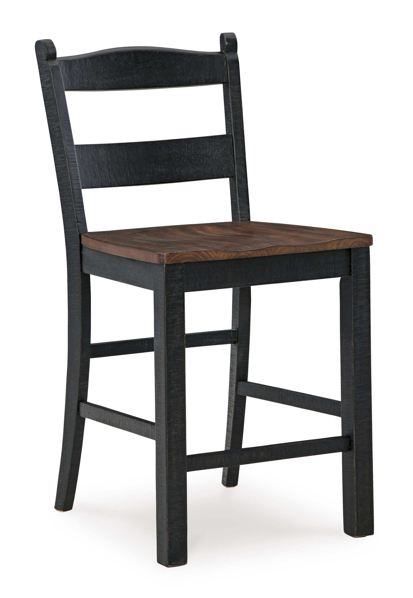 Valebeck Black & Brown Counter Height Bar Chair (Set of 2)