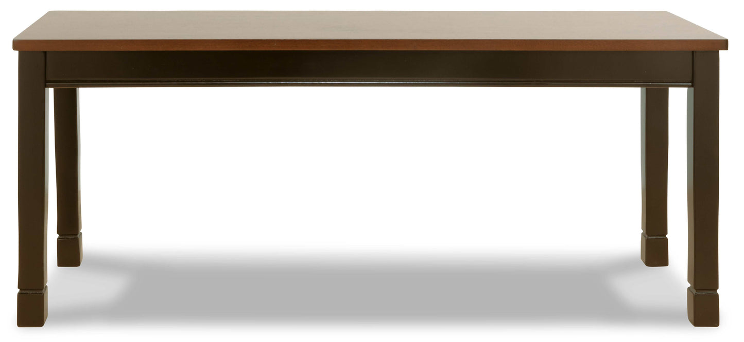 Owingsville Black/Brown Dining Bench