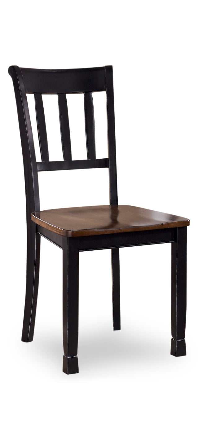 Owingsville Black/Brown Dining Room Chair (Set of 2)