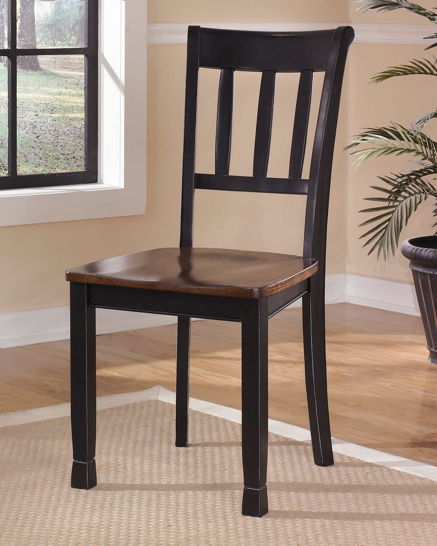 Owingsville Black/Brown Dining Room Chair (Set of 2)