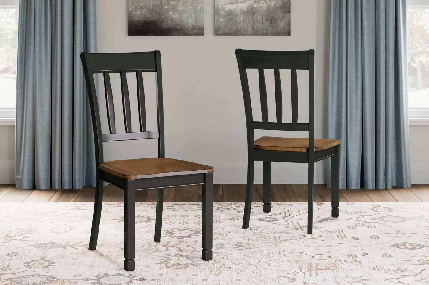 Owingsville Black/Brown Dining Room Chair (Set of 2)