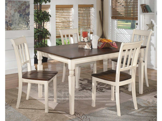 Whitesburg Brown/Cottage White Dining Room Set / 5pc