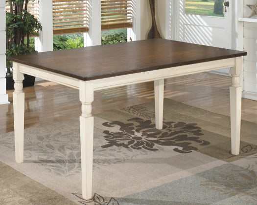 Whitesburg Brown/Cottage White Rectangular Dining Table