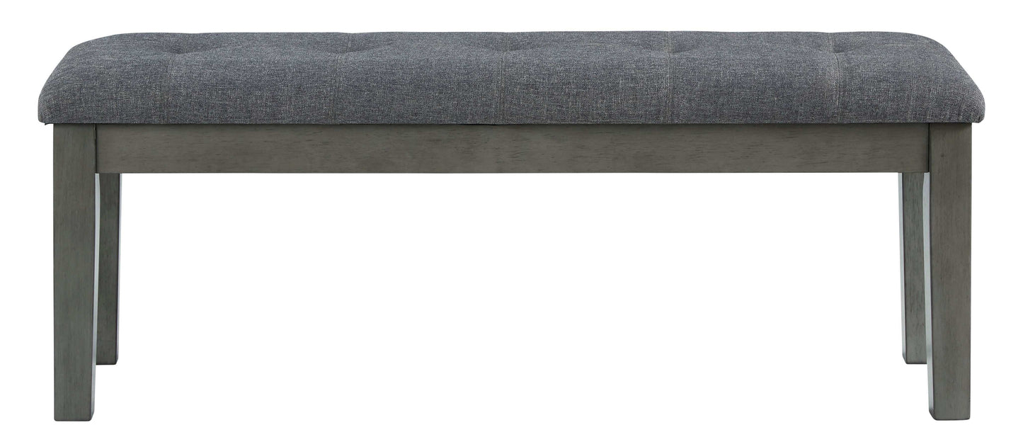 Hallanden Two-tone Gray 50" Dining Room Bench