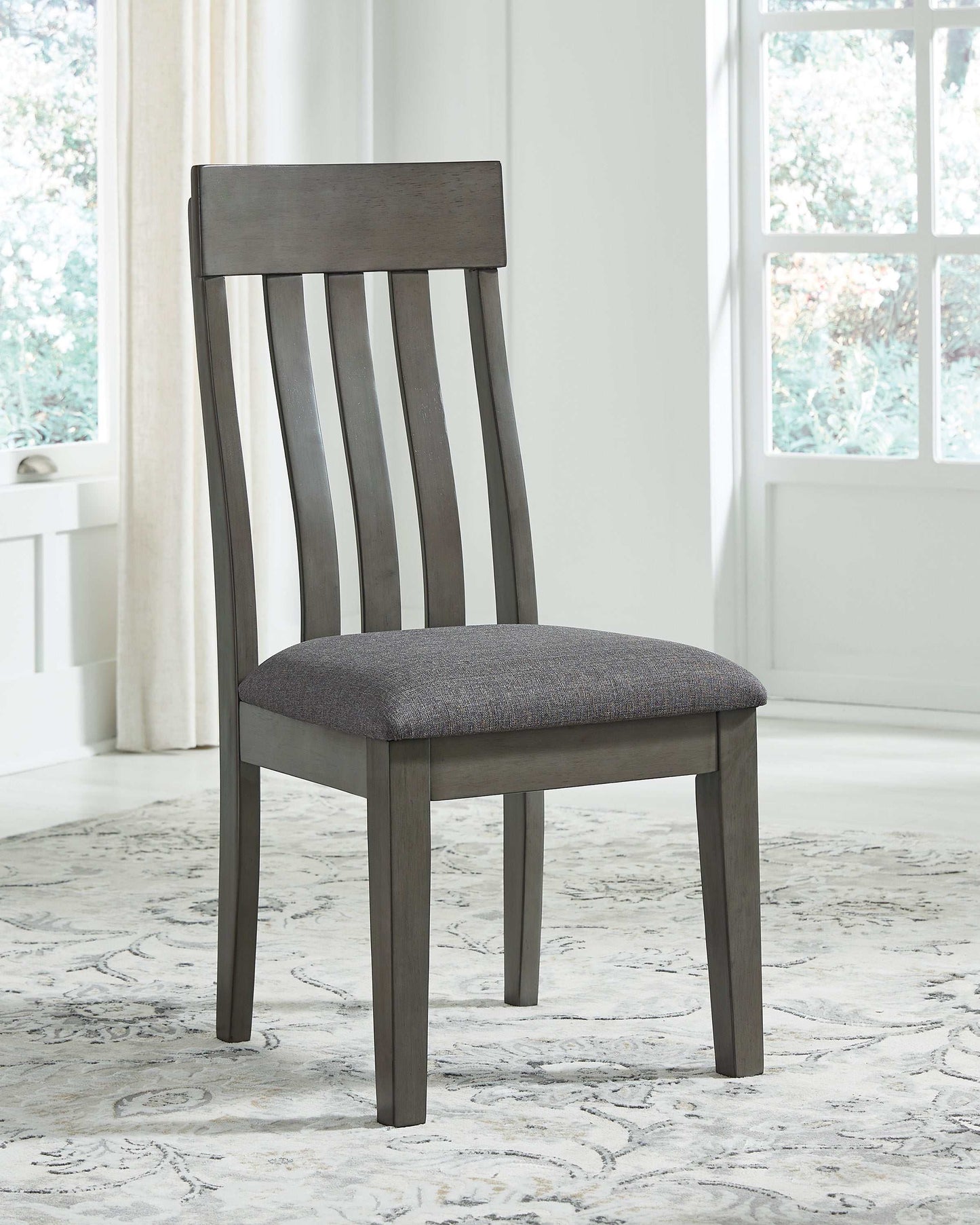 Hallanden Two-tone Gray Dining Chair (Set of 2)