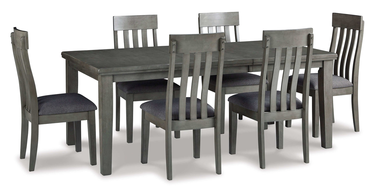 Hallanden Gray Dining Room Set / 7pc