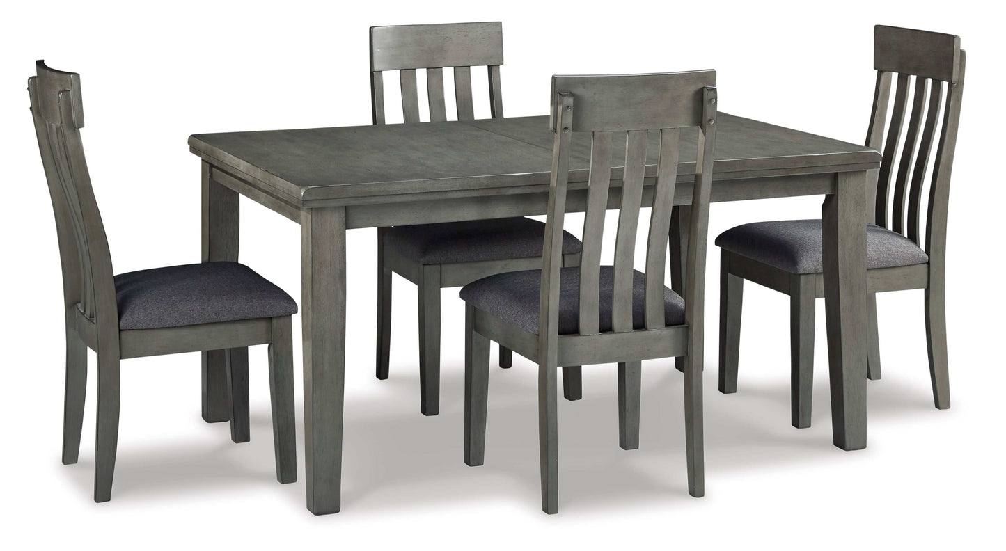 Hallanden Gray Dining Room Set / 5pc