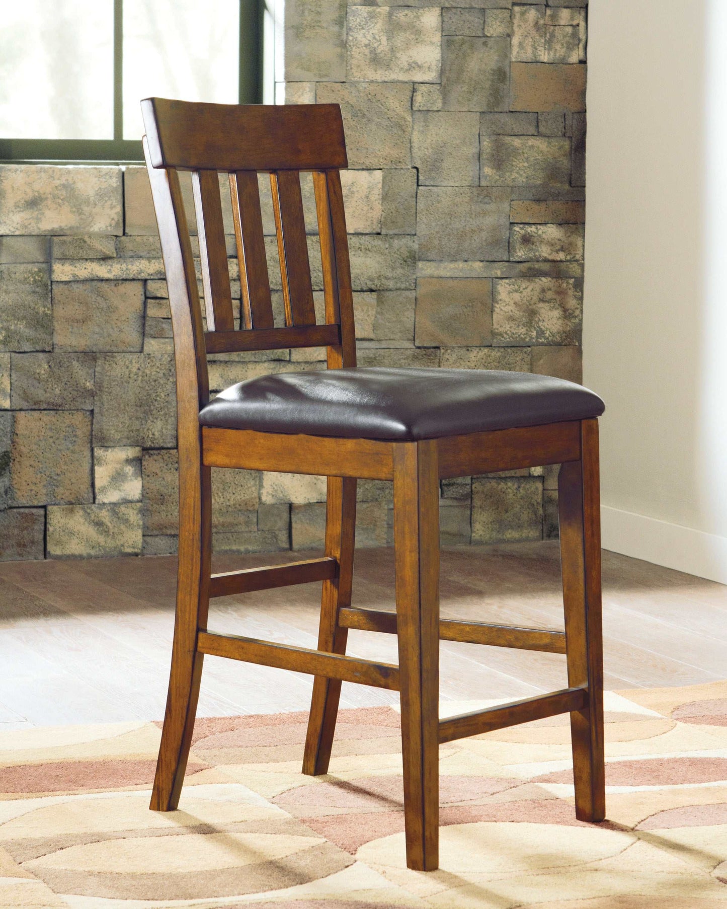 Ralene Medium Brown Bar Stool (Set of 2)