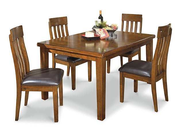 Ralene Medium Brown Dining Room Set / 5pc