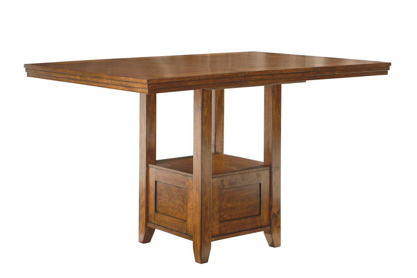 Ralene Medium Brown Counter Height Dining Table w/ Extension Leaf