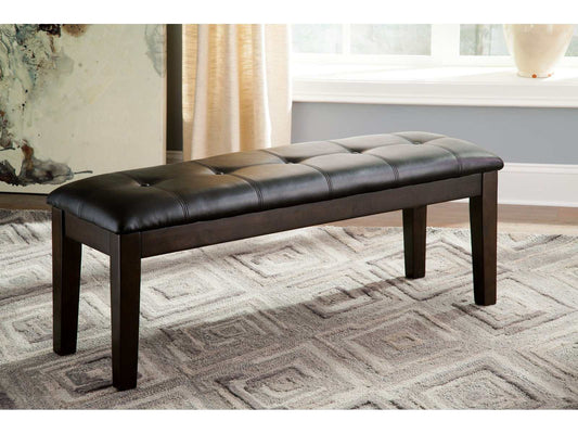 Haddigan Dark Brown Large Uph. Dining Room Bench