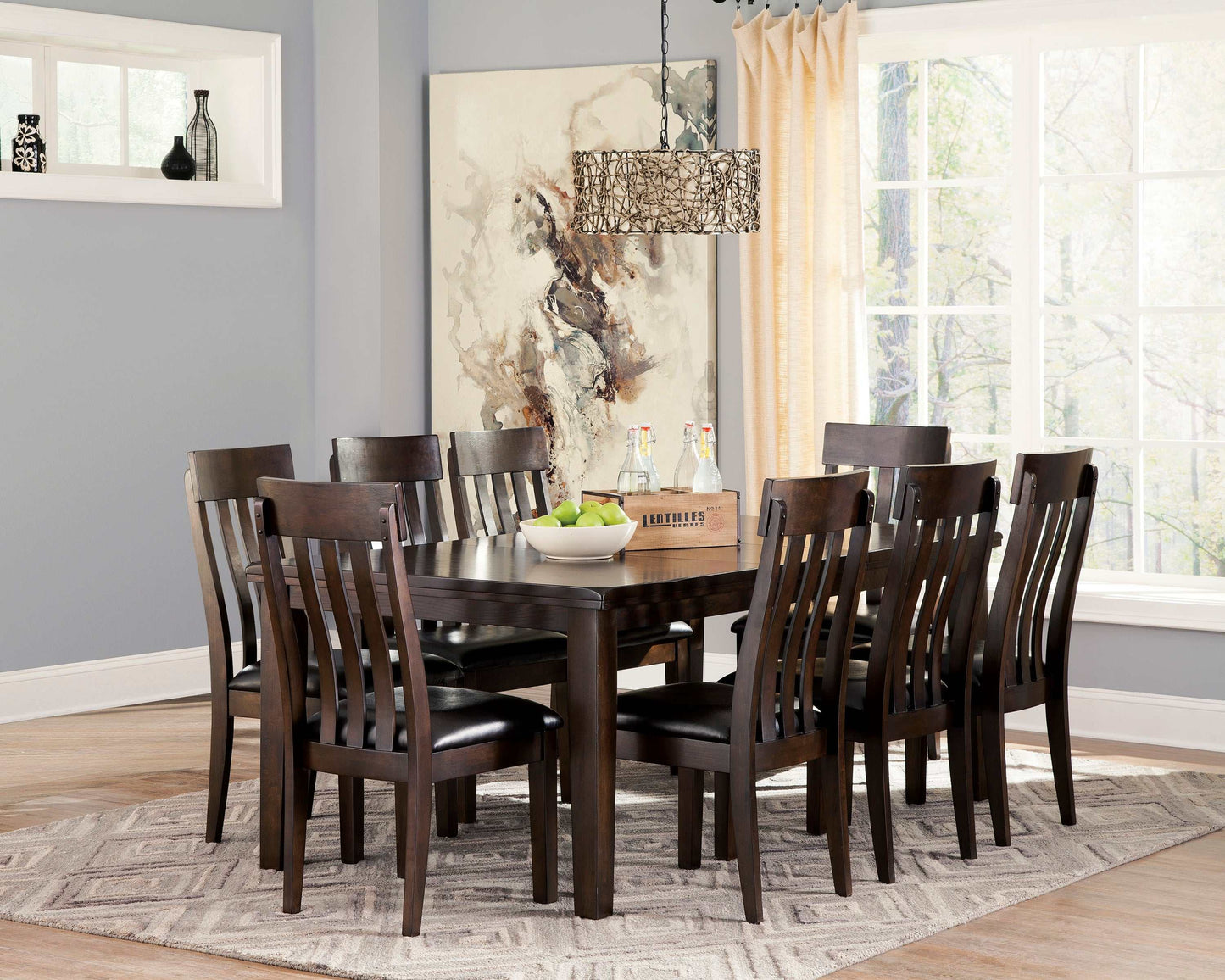 Haddigan Dark Brown Dining Room Sets