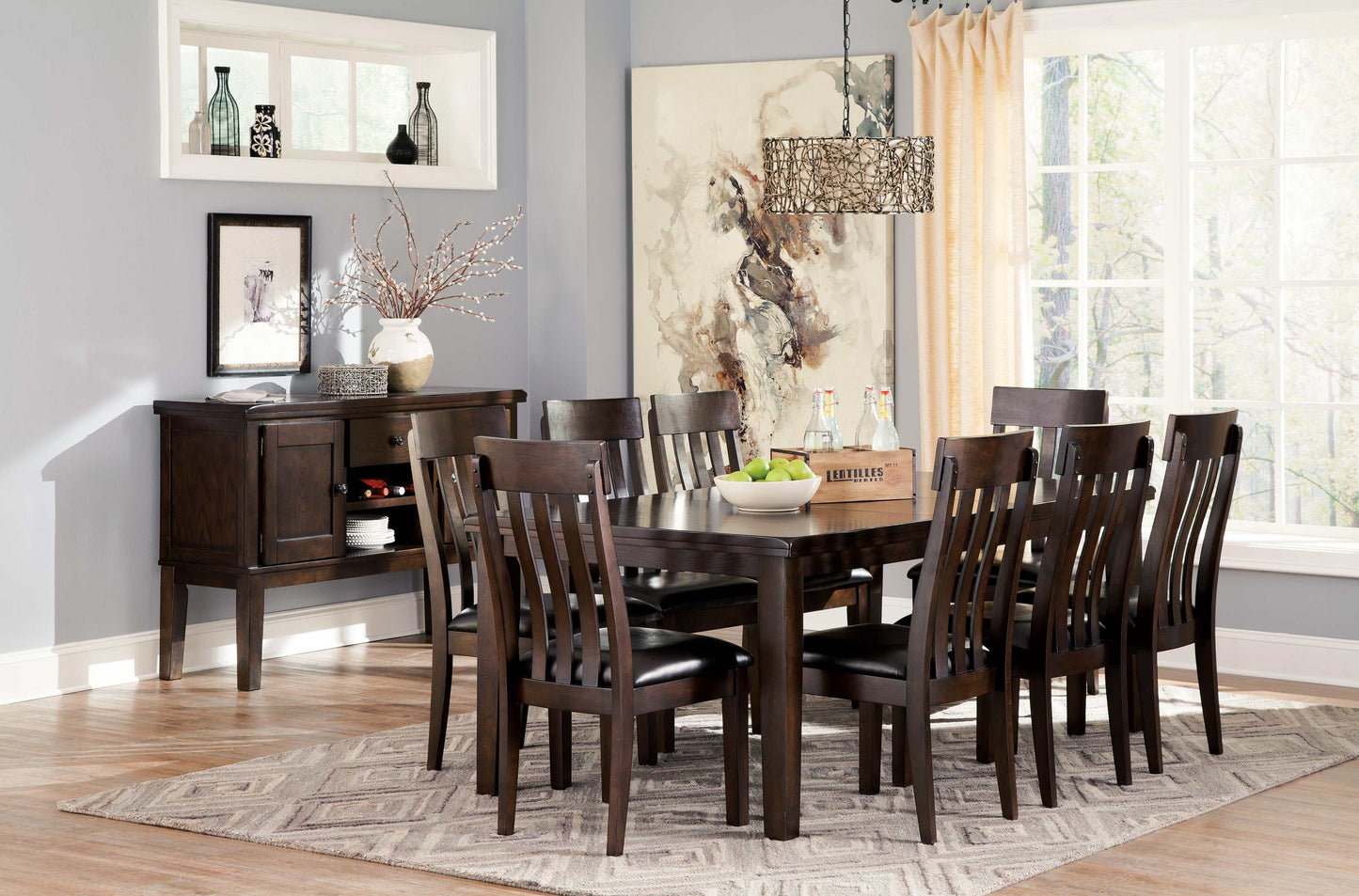 Haddigan Dark Brown Dining Chair (Set of 2)