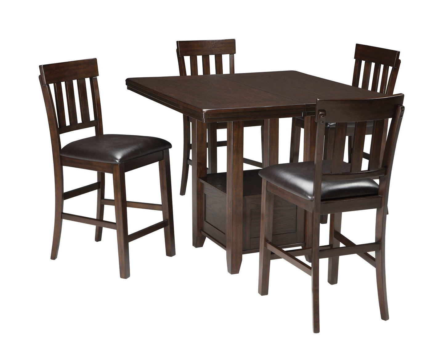 Haddigan Dark Brown Counter Height Dining Room Sets