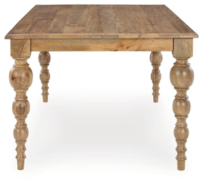 Rybergston Light Brown Rectangular Dining Room Table - Ornate Home