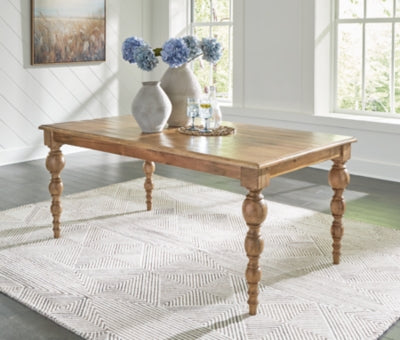 Rybergston Light Brown Rectangular Dining Room Table - Ornate Home