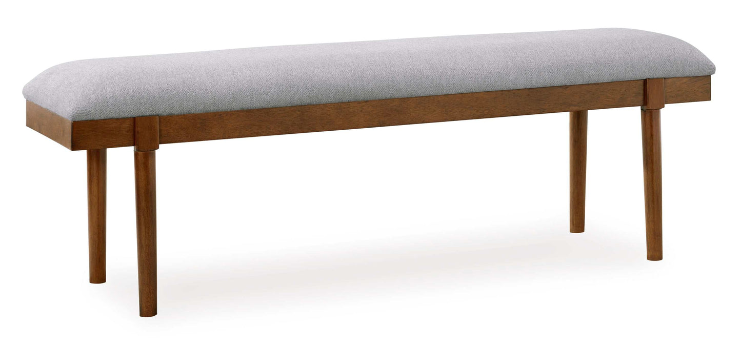 Lyncott Gray & Brown 59" Dining Bench