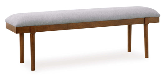 Lyncott Gray & Brown 59" Dining Bench