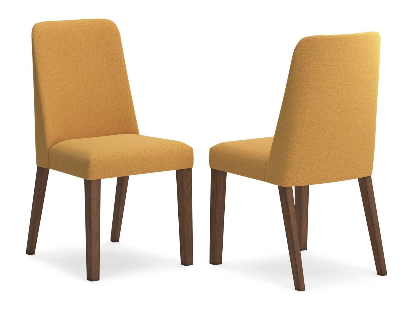 Lyncott Mustard & Brown Dining Chair (Set of 2)