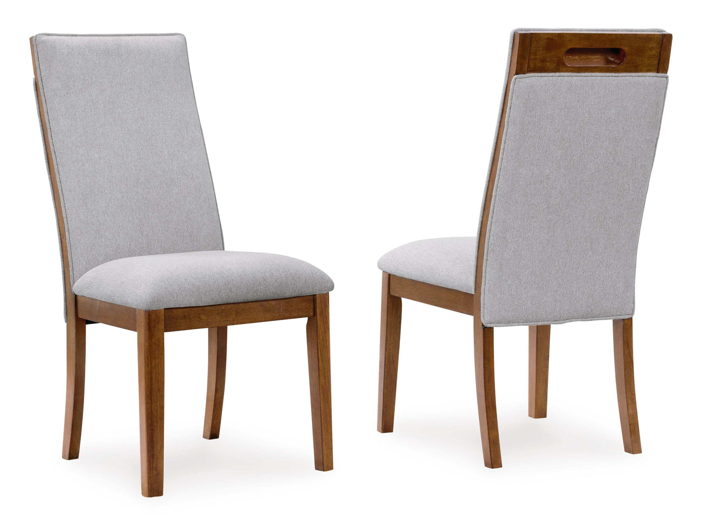 Lyncott Beige & Brown Dining Chair (Set of 2)