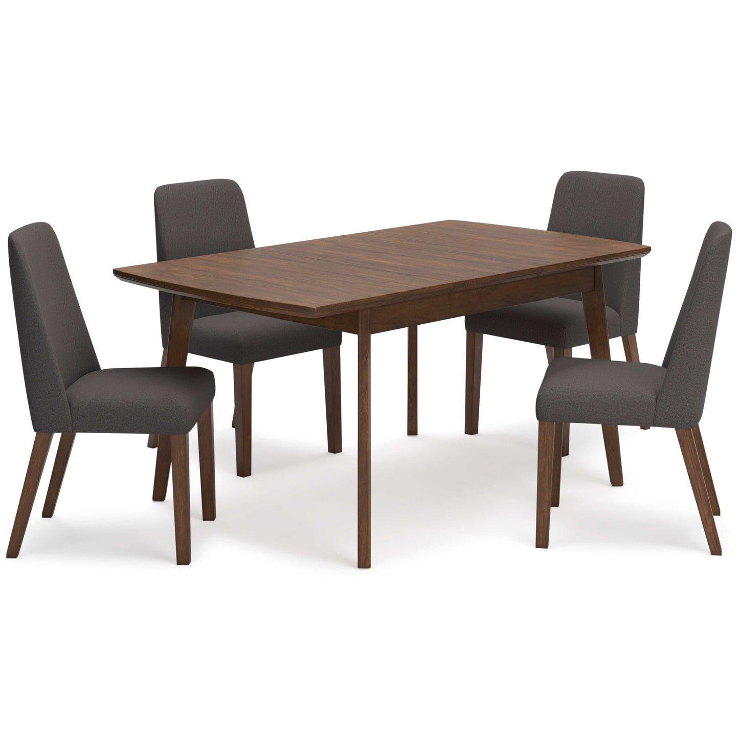 Lyncott Charcoal & Brown Dining Room Set / 5pc