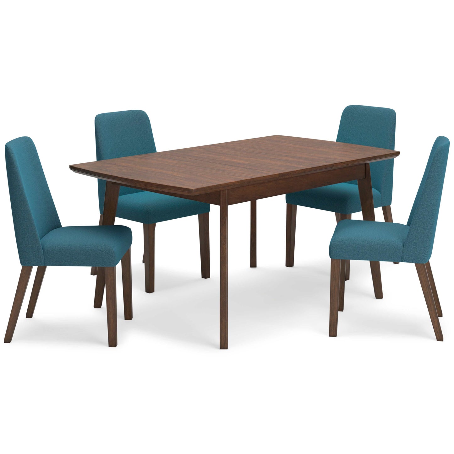 Lyncott Blue & Brown Dining Room Set / 5pc