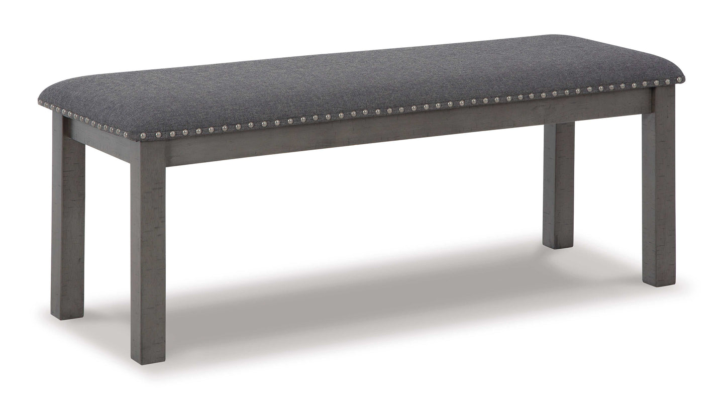 Myshanna Gray Dining Bench