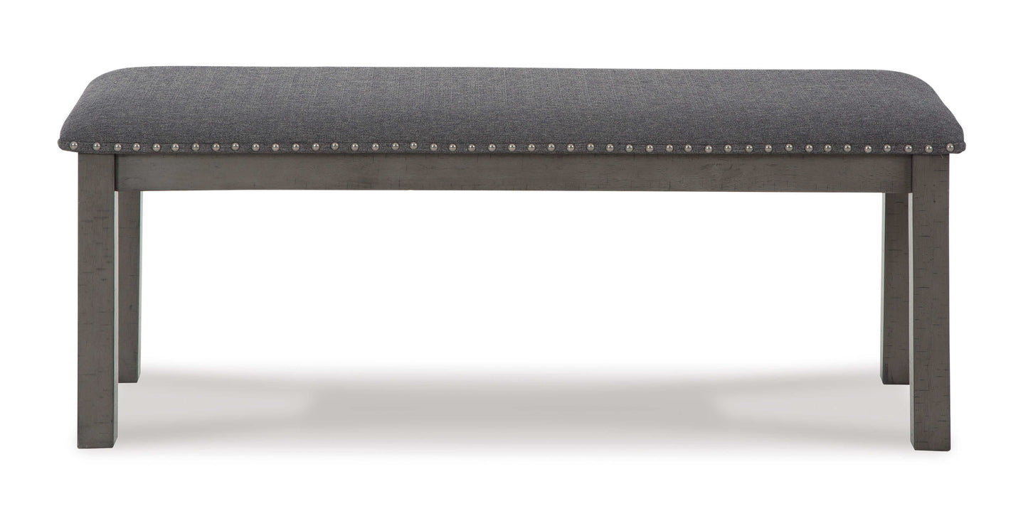 Myshanna Gray Dining Bench