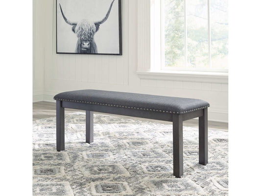 Myshanna Gray Dining Bench