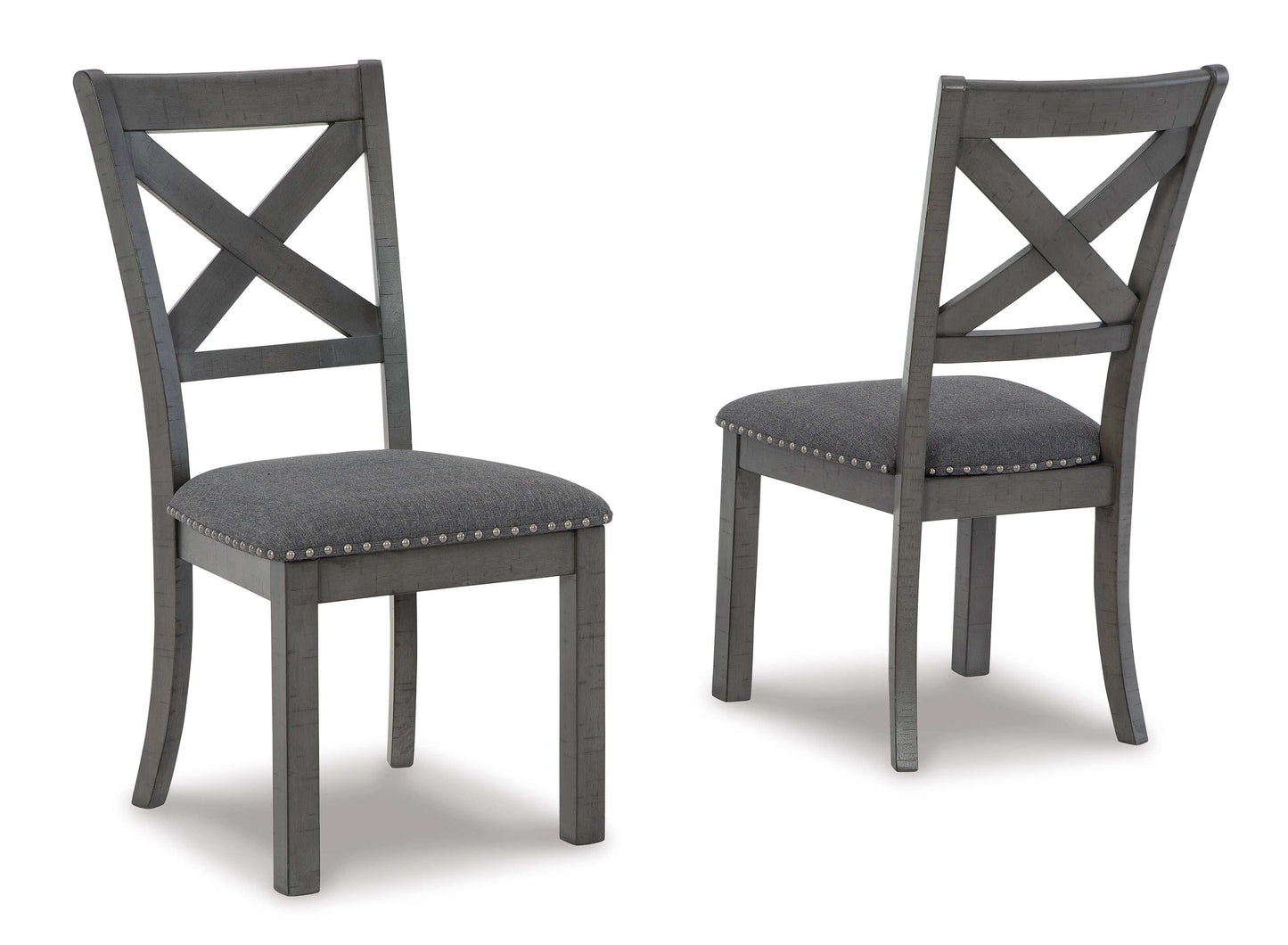 Myshanna Gray Dining Room Chair (Set of 2)