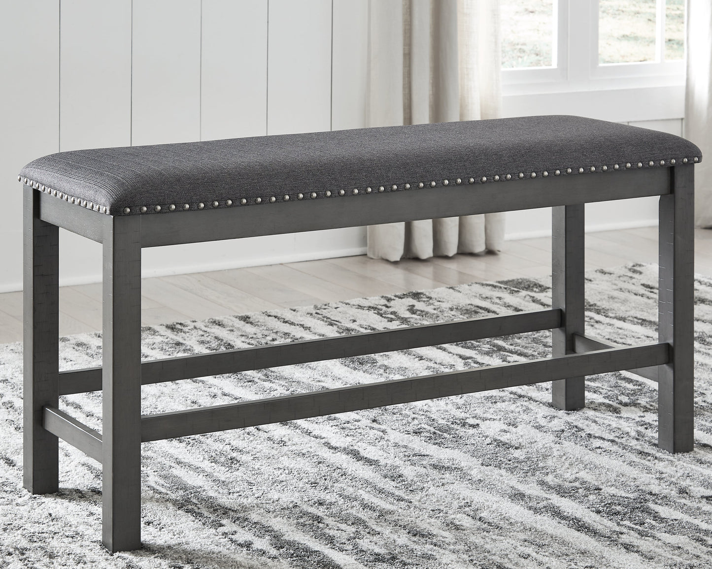 Myshanna Gray Dining Bench