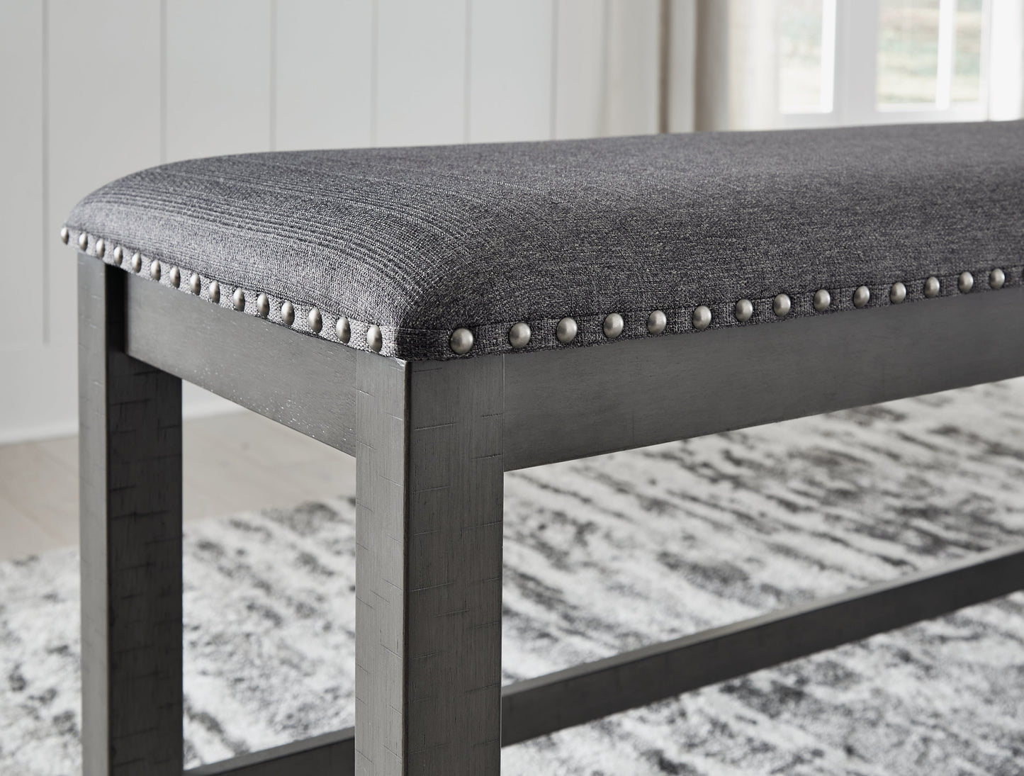 Myshanna Gray Dining Bench