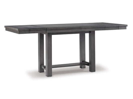 Myshanna Gray Counter Height Dining Table /w Extension