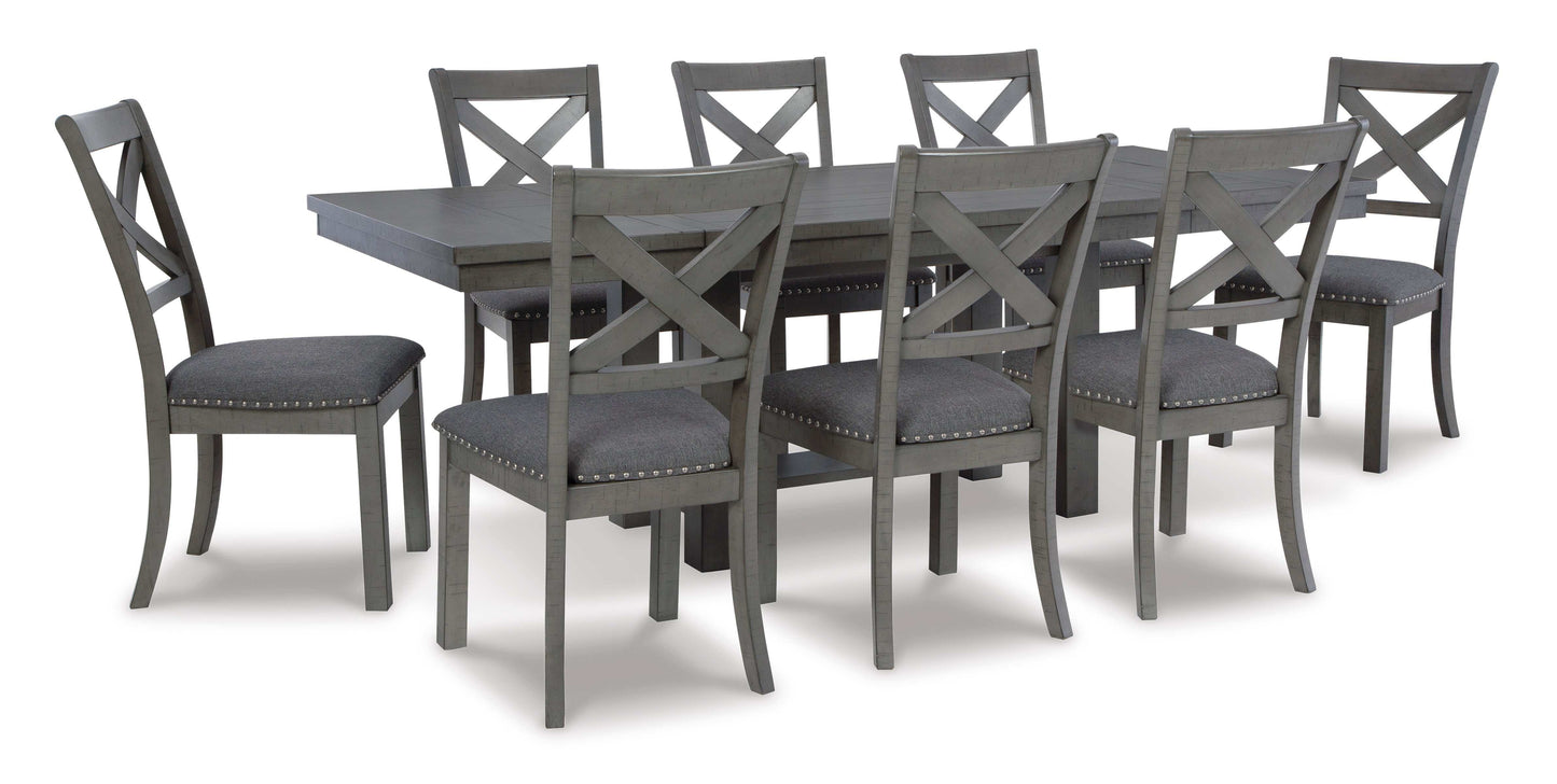 Myshanna Gray Dining Table w/ Extension