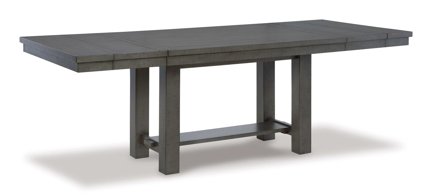 Myshanna Gray Dining Table w/ Extension