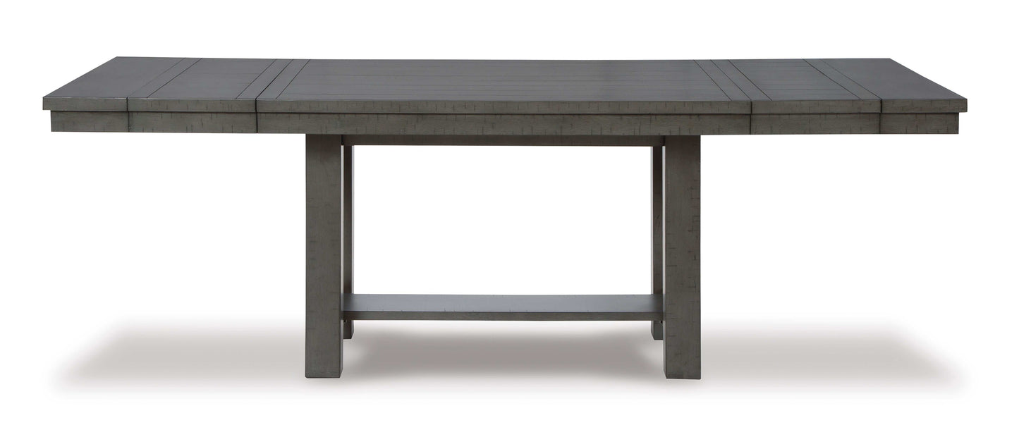 Myshanna Gray Dining Table w/ Extension