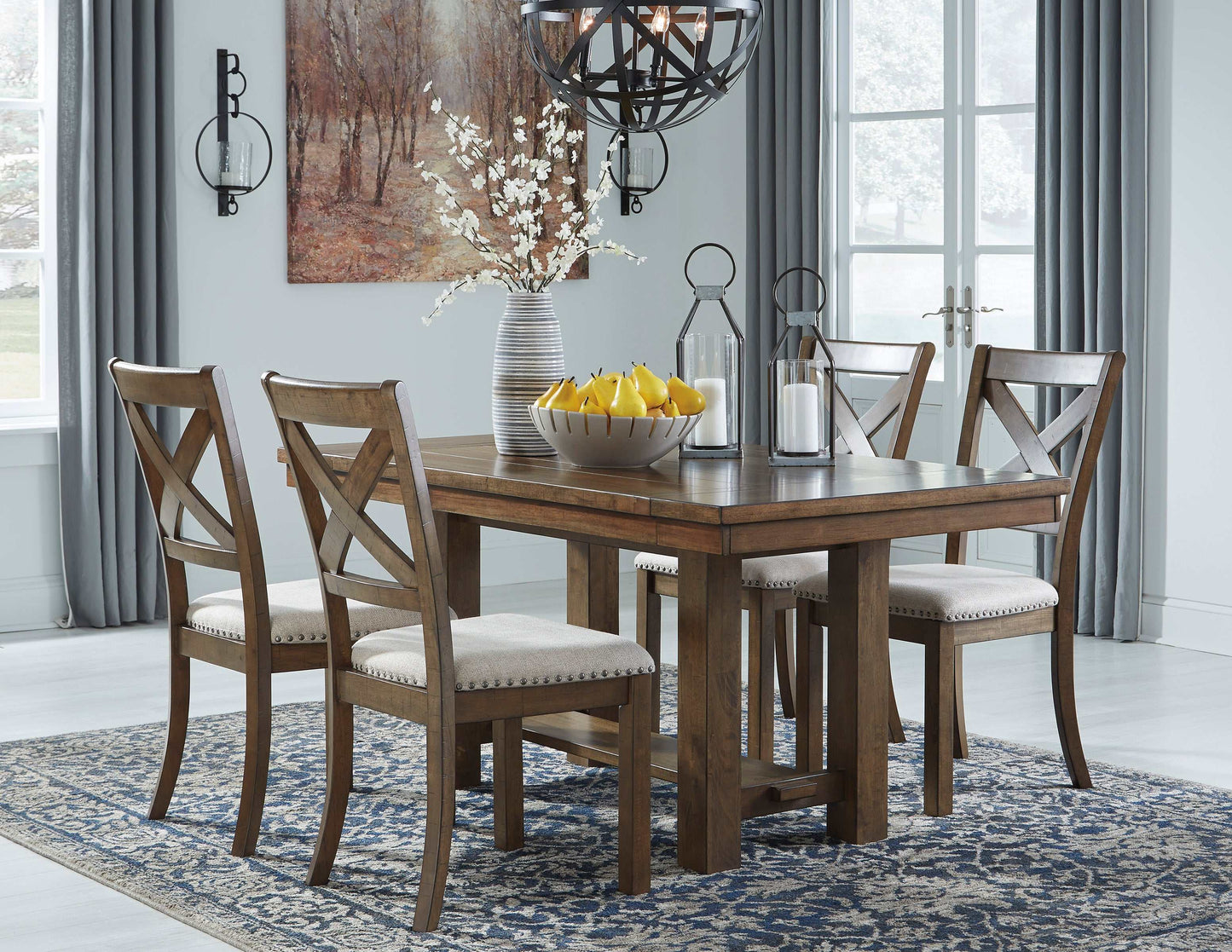 Moriville 5-Pieces Dining Set - Table and 4 Chairs