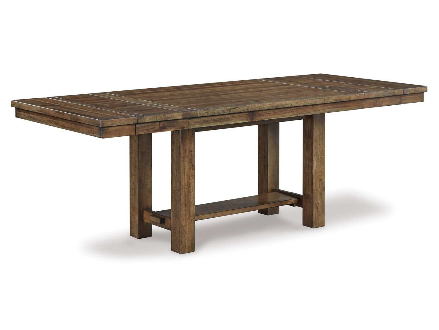 Moriville Grayish Brown Dining Room Table w/ Extension