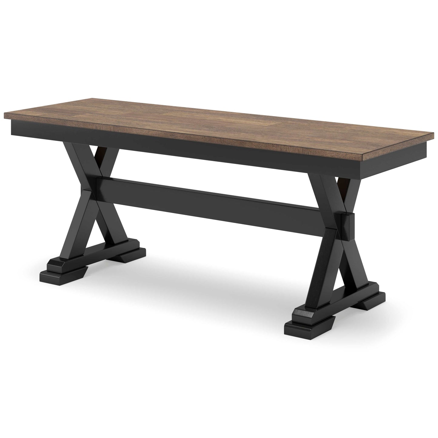 Wildenauer Brown & Black 50" Dining Room Bench