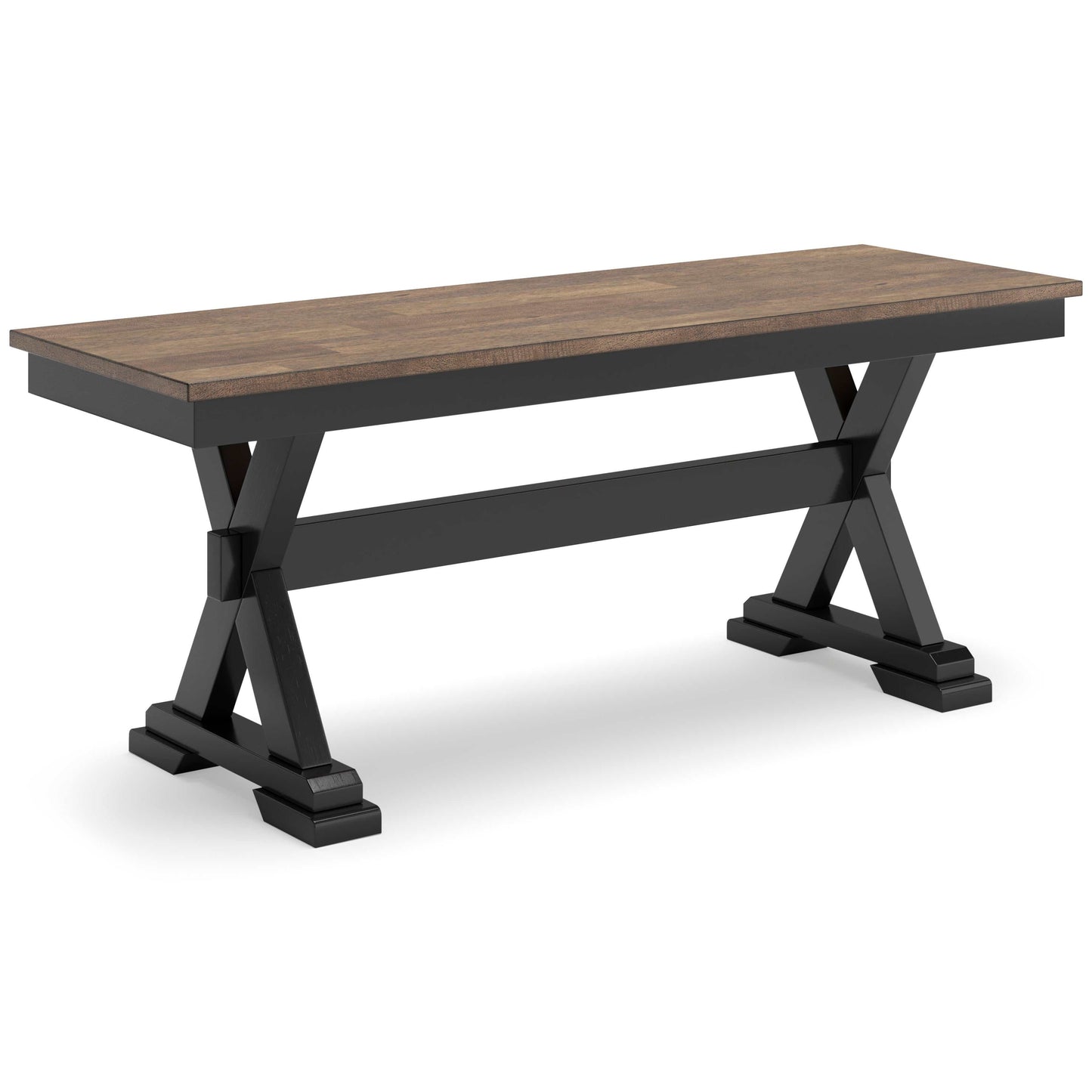 Wildenauer Brown & Black 50" Dining Room Bench