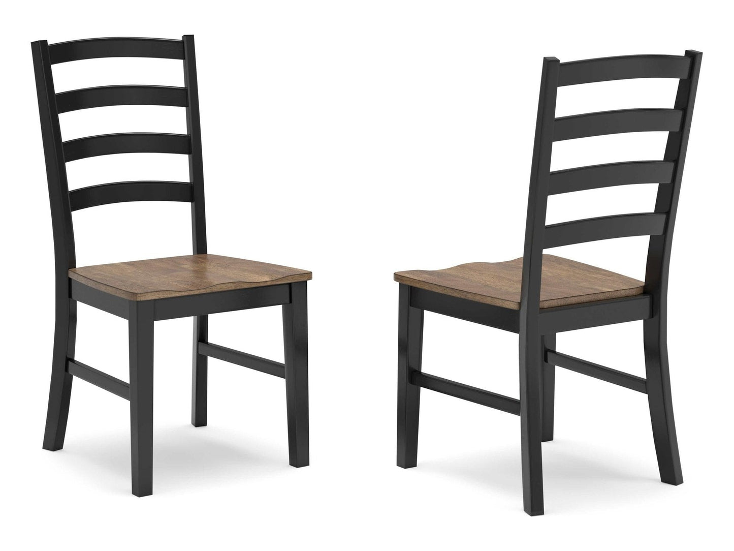 Wildenauer Brown & Black Dining Room Chair (Set of 2)