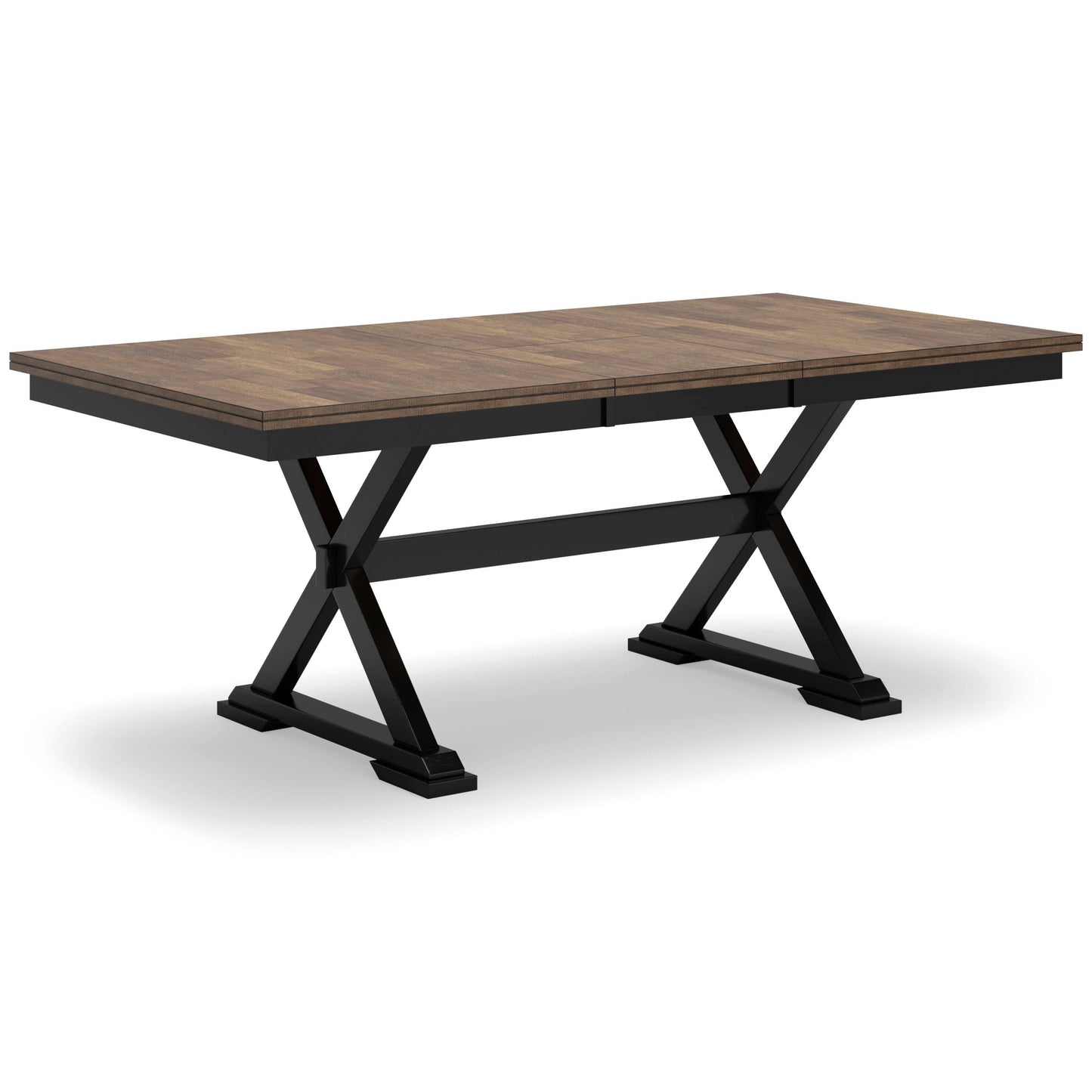 Wildenauer Brown & Black Dining Table w/ Extension