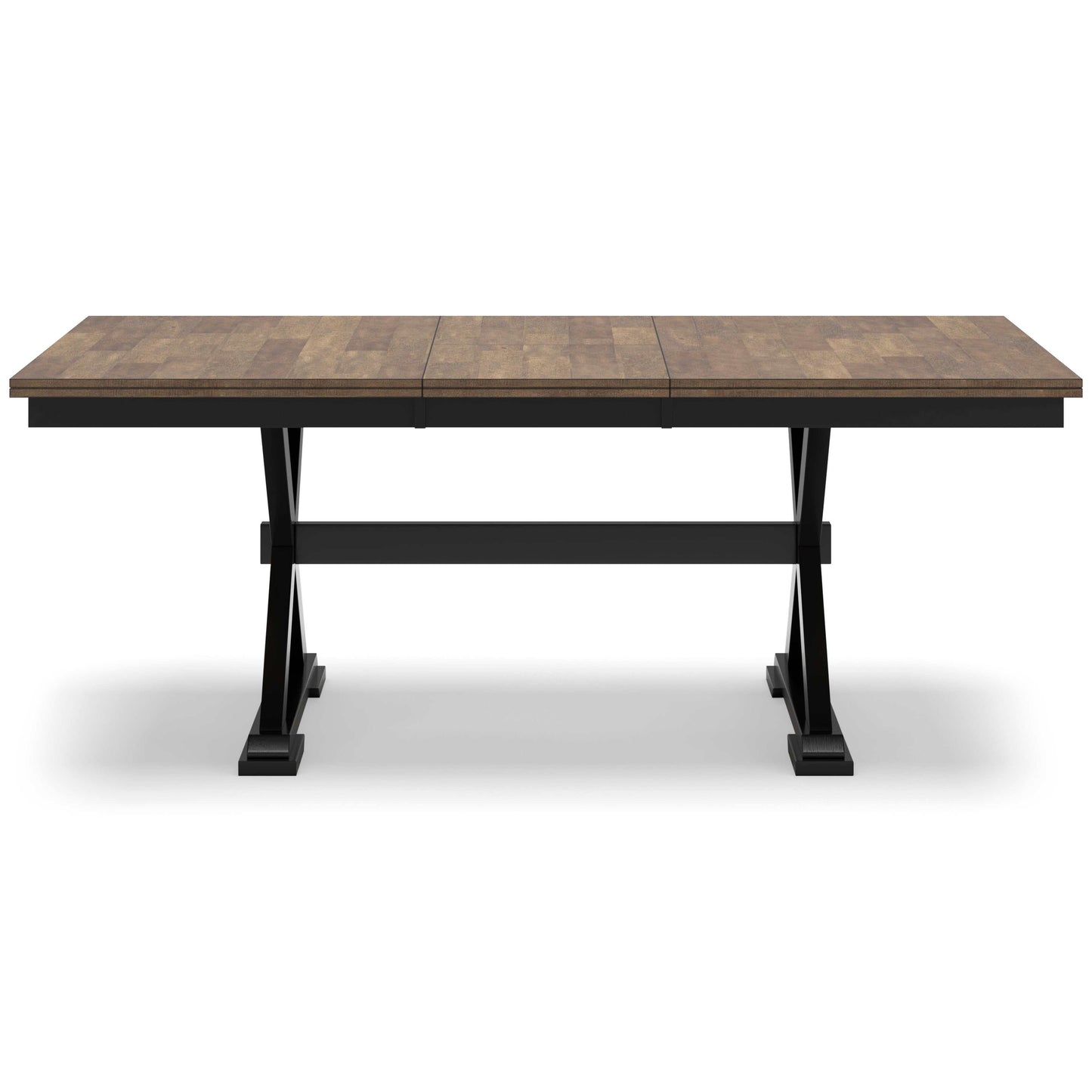 Wildenauer Brown & Black Dining Table w/ Extension