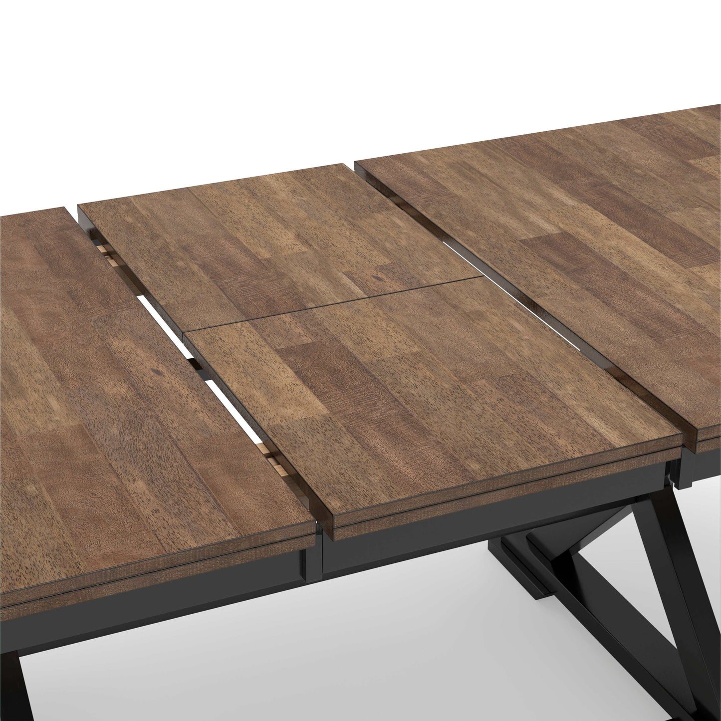 Wildenauer Brown & Black Dining Table w/ Extension