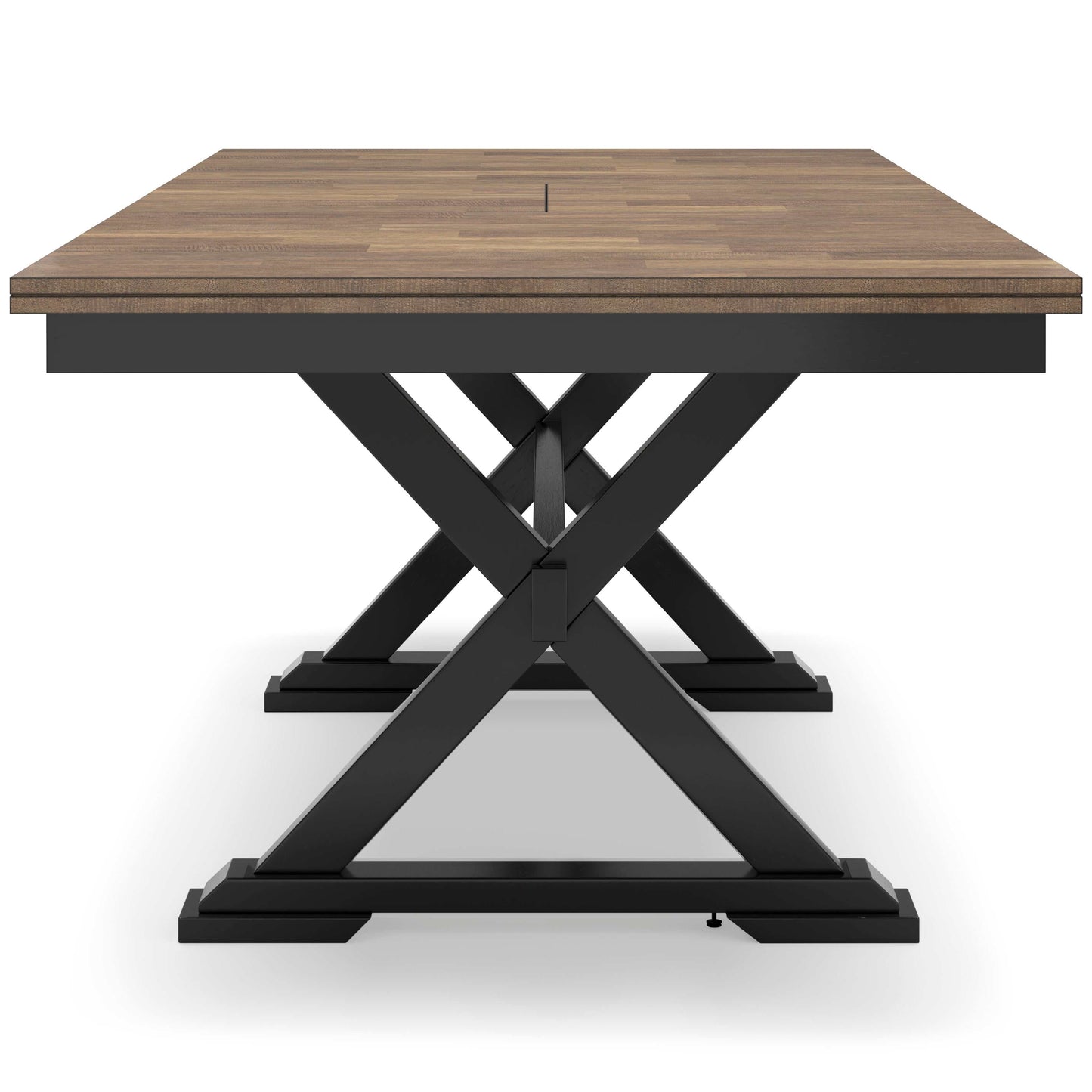 Wildenauer Brown & Black Dining Table w/ Extension