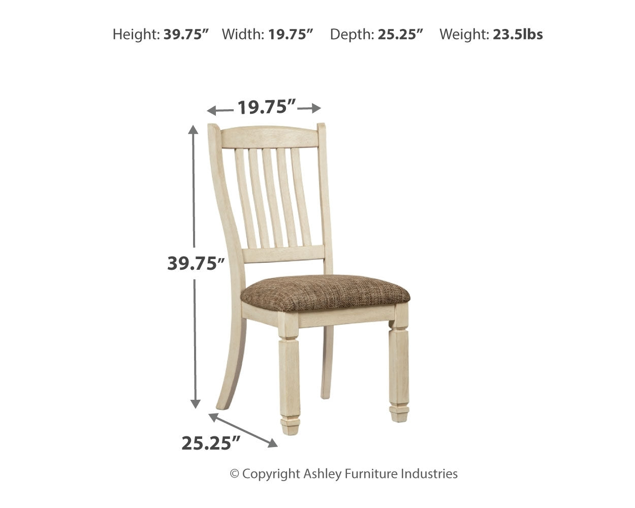 Bolanburg Two-tone Dining Table, 6 Chairs, and Bench